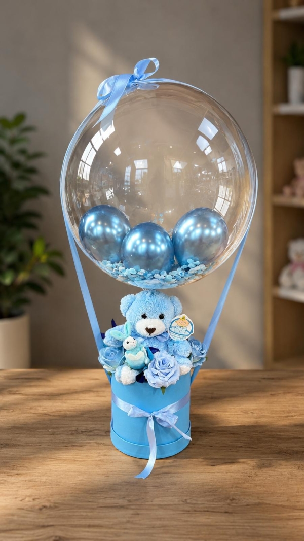 PELUŞ AYICIKLI BALON