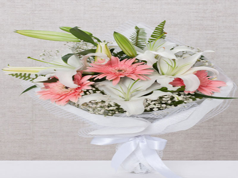 Lilyum Gerbera Buketi